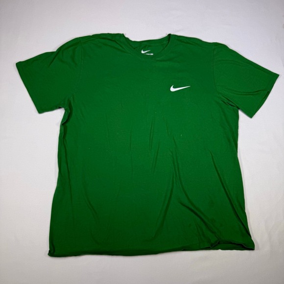 Nike Dri-FIT T-Shirt Men's Green Short Sleeve Athletic Training Tee Top - Picture 1 of 4